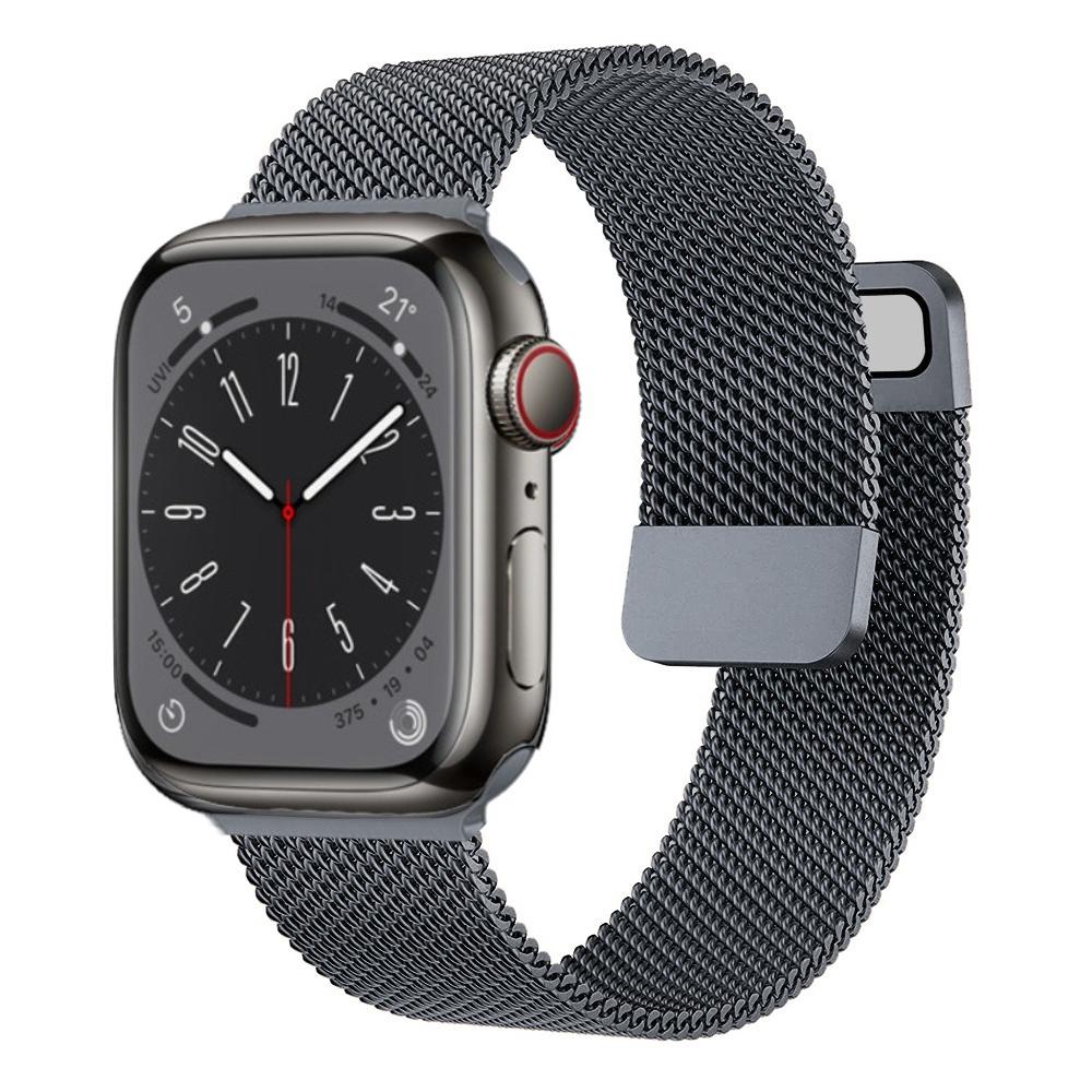 Milanese Loop Band for Apple watch Ultra 8 7 6 5 4 SE 45mm 49mm 44mm 41mm 40mm Metal Magnetic Double Section Strap iWatch 3 42mm