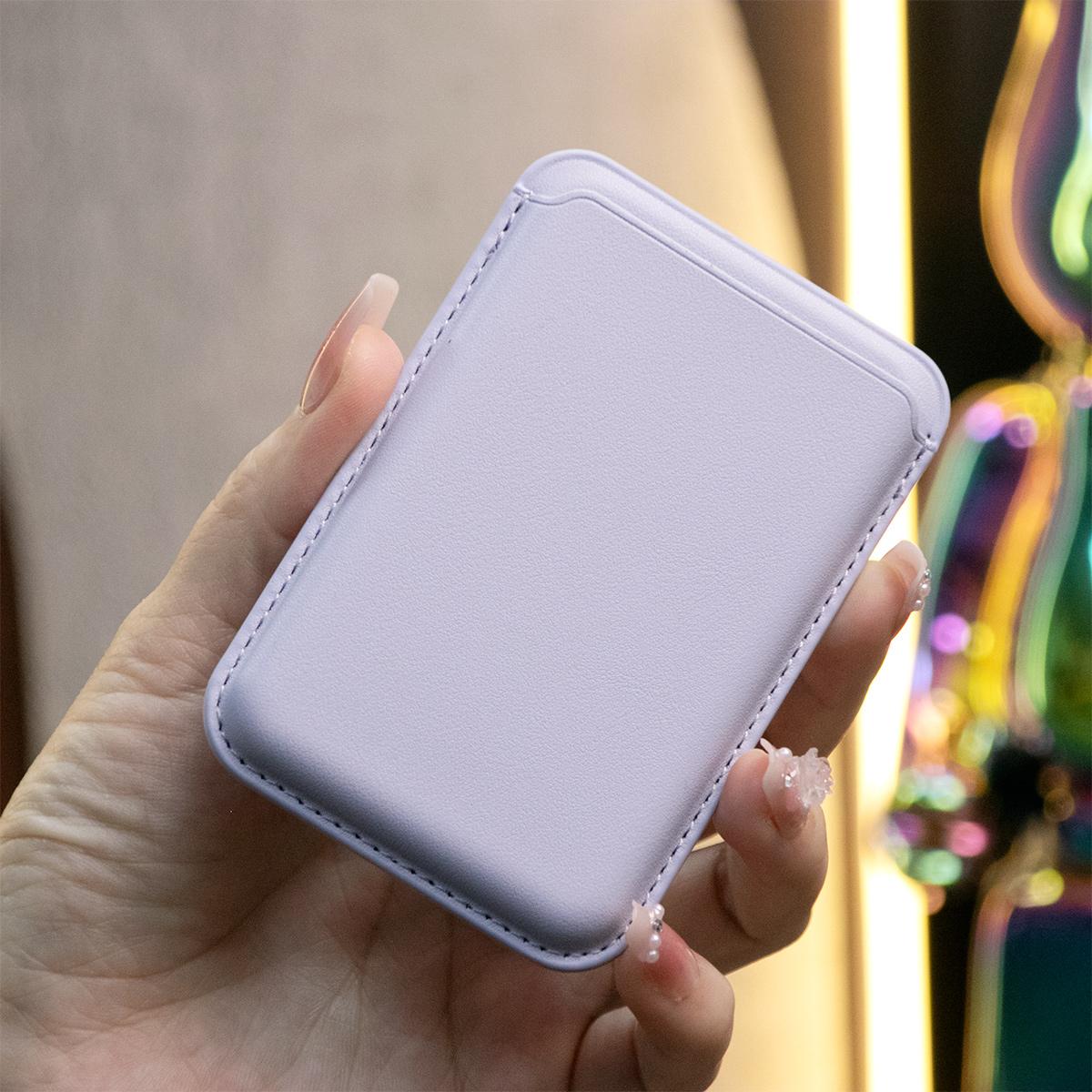 For Magsafe Magnetic Leather Slot Card Holder Wallet Case For iPhone 16 15 14 Pro Max 13 12 For Samsung S24 S23 Ultra Accessories