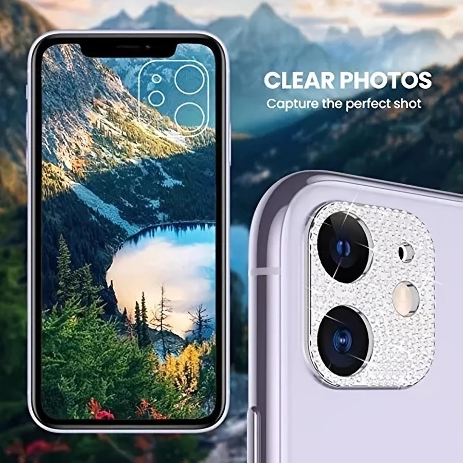 Metal Camera Lens Protector With Rhinestone, Scratchproof Protector For iPhone 16 15 14 13 12 Pro Max