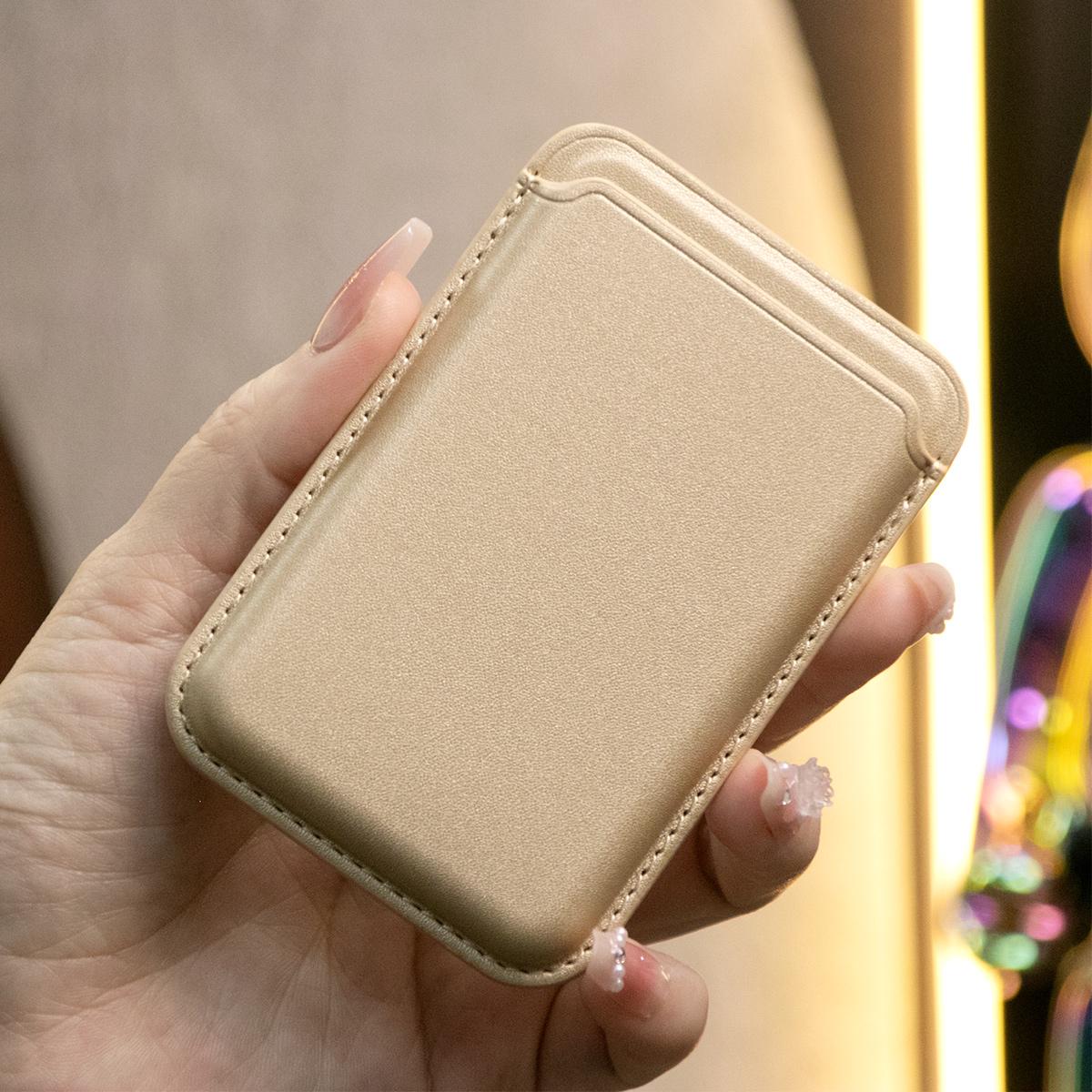 For Magsafe Magnetic Leather Slot Card Holder Wallet Case For iPhone 16 15 14 Pro Max 13 12 For Samsung S24 S23 Ultra Accessories