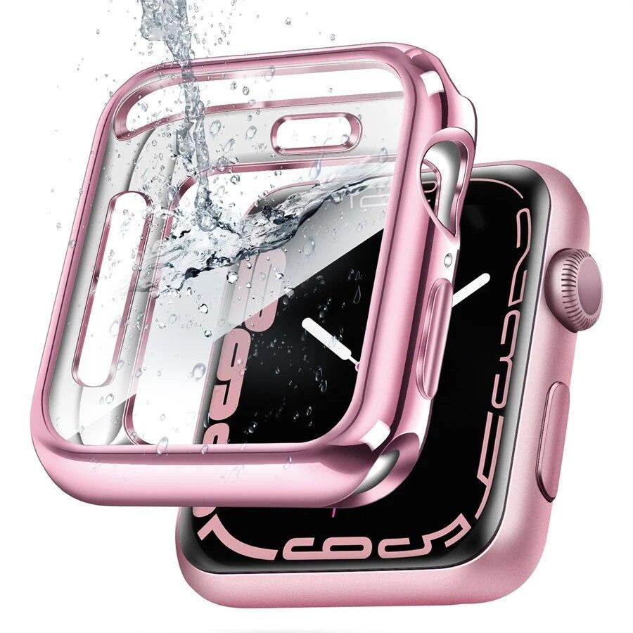 TPU Cover for apple watch case series 9 8 7 6 5 4 3 SE 41mm 45mm 42-44mm-40mm screen protector Accessories for apple watch band