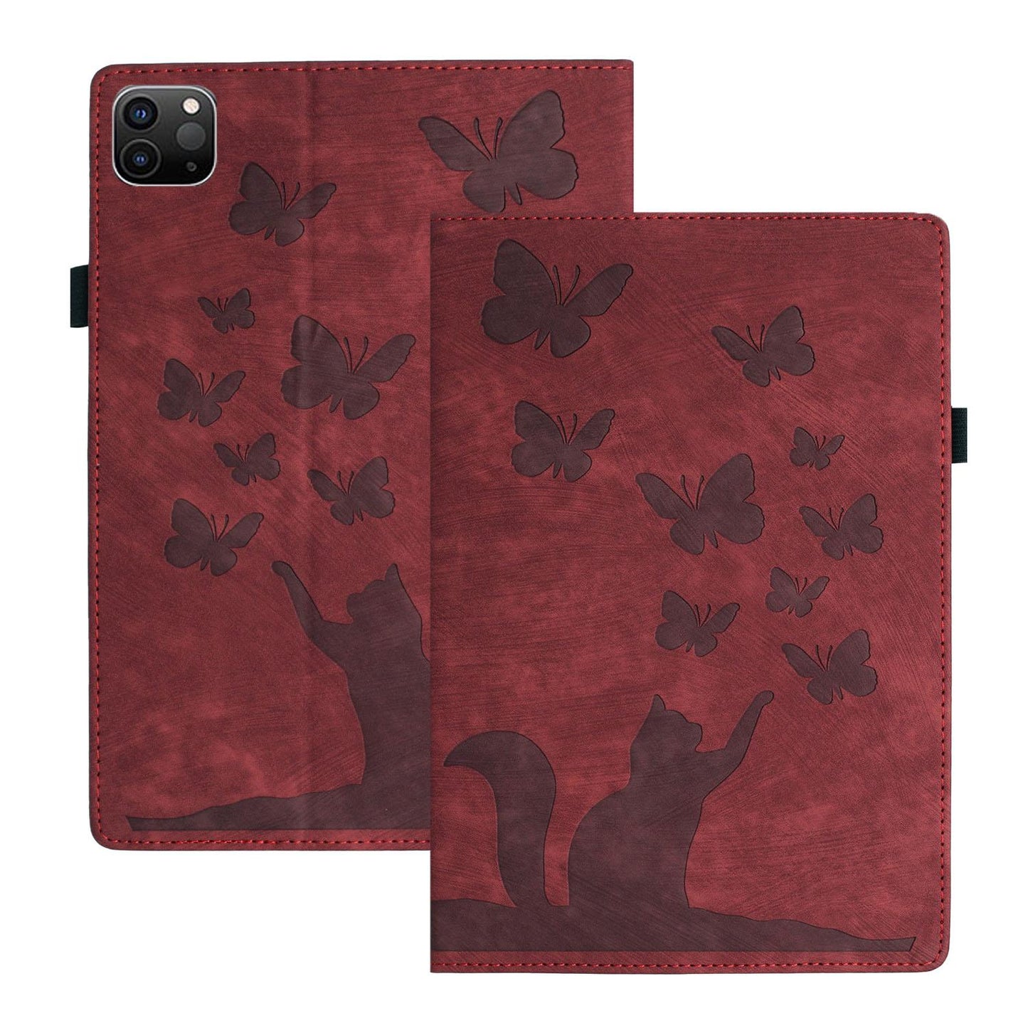 Butterfly Cat Case for Ipad Case Pro 13 11 2024 12.9 9 10 10th 9 9th Generation Air 5 4 3 2 1 Mini 6 Soft TPU Tablet Cover