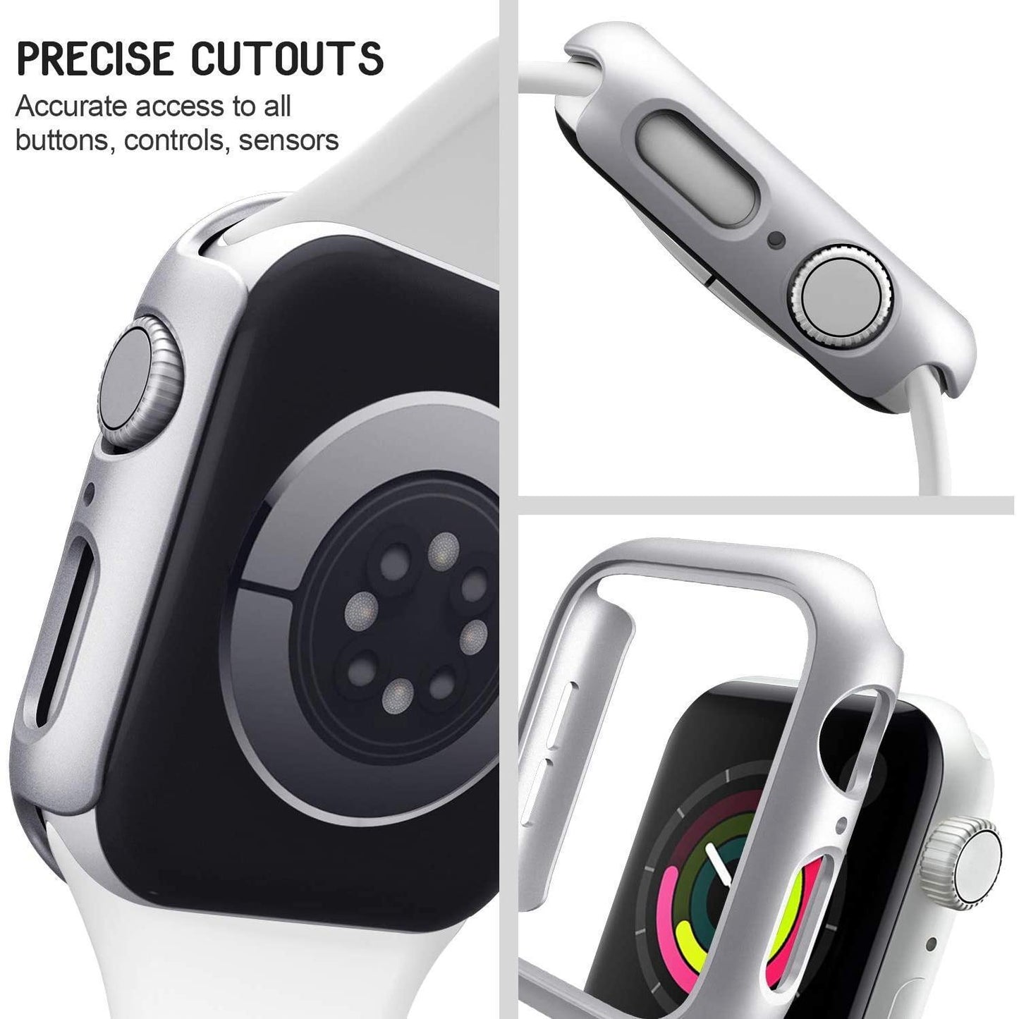 Coque mate pour Apple Watch 45 mm 41 mm 38 mm 42 mm 40 mm 44 mm, coque de protection rigide en PC pour iWatch SE 9 8 7 6 5 4 3 2 1