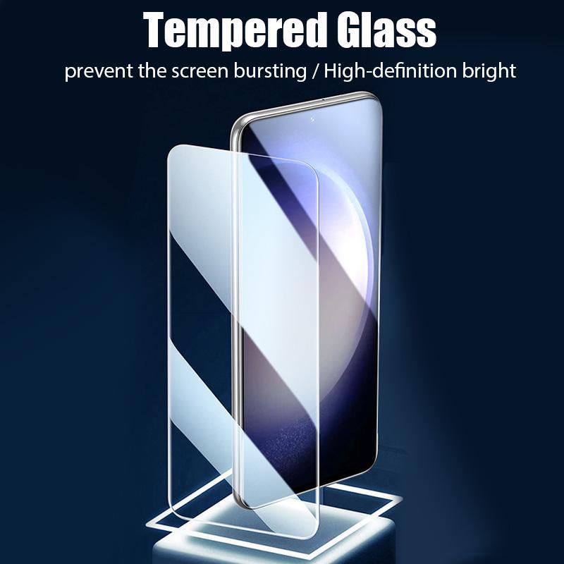 2PCS Tempered Glass For Samsung S25 S24 S23 S22 S21 Note20 Ultra A14 A15 A24 A25 A34 A35 A52 A53 A54 A55 Screen Protector