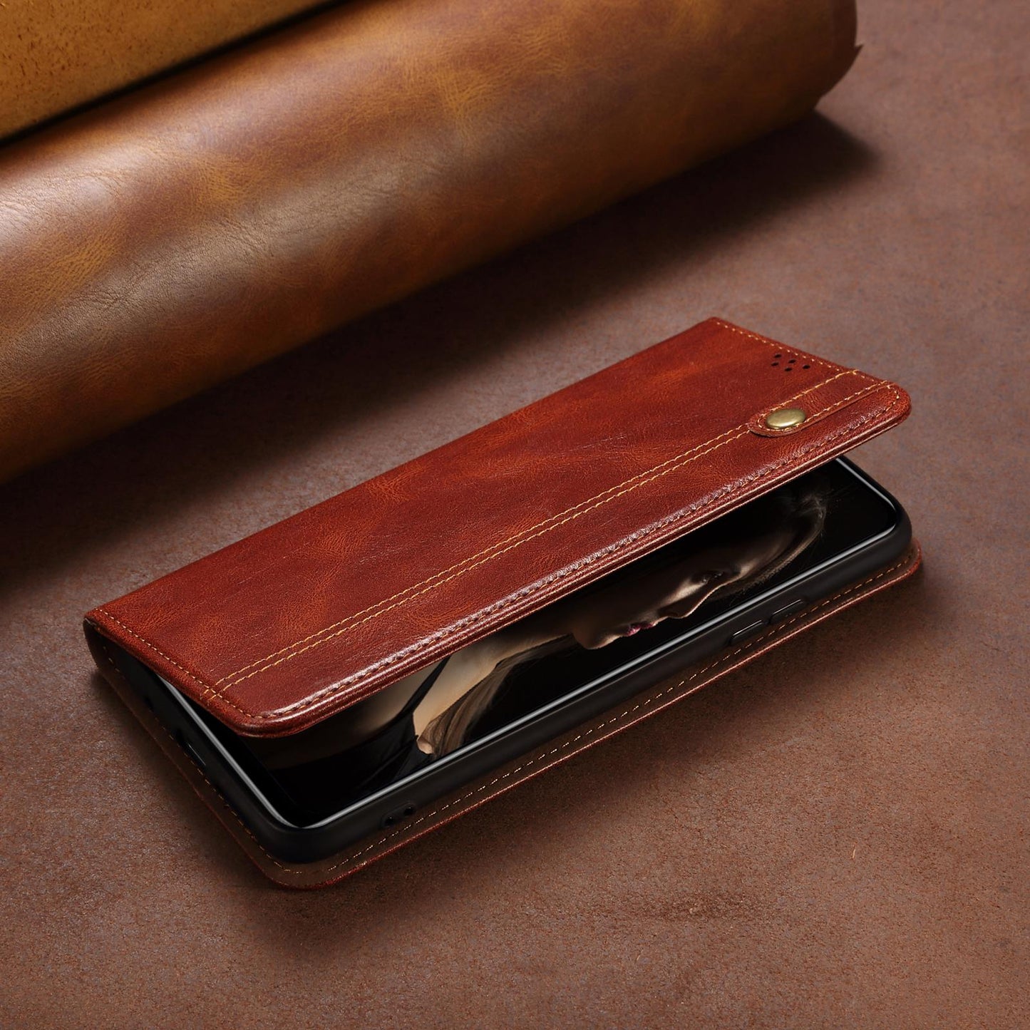 Luxury Retro Leather Flip Cover For Samsung S24 S23 Ultra S22 Plus S21 FE Case Wallet Card Stand Magnetic Book Cover Phone Case