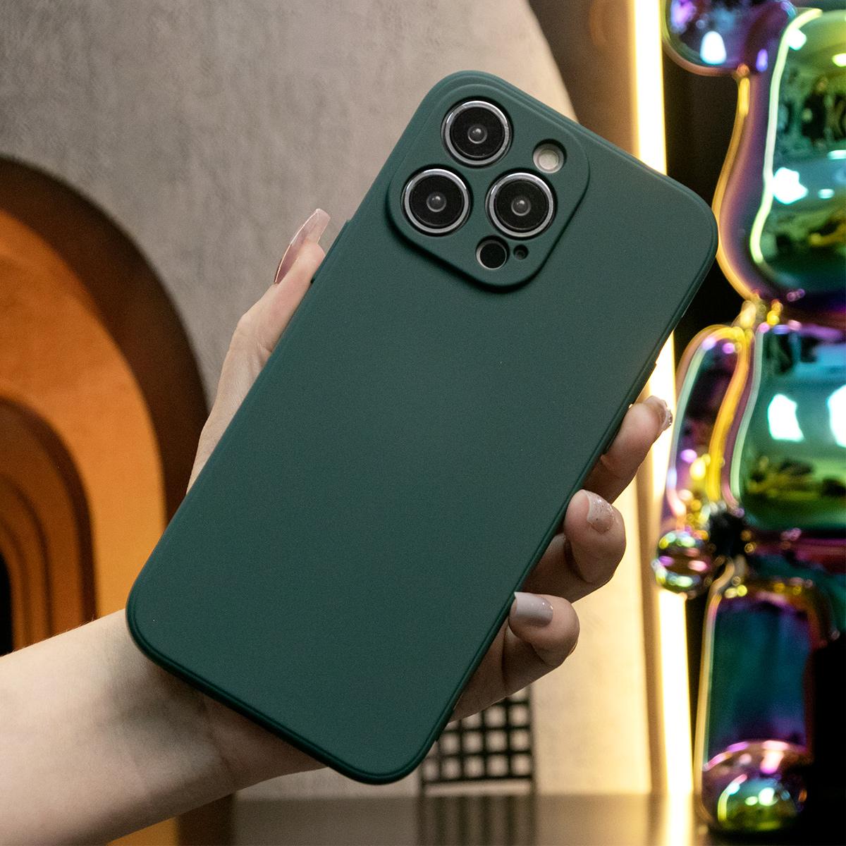 Square Liquid Silicone Matte Shockproof Phone Case For iPhone 16 15 14 13 12 11 XR XSMax X/XS Camera Protect Soft Cover