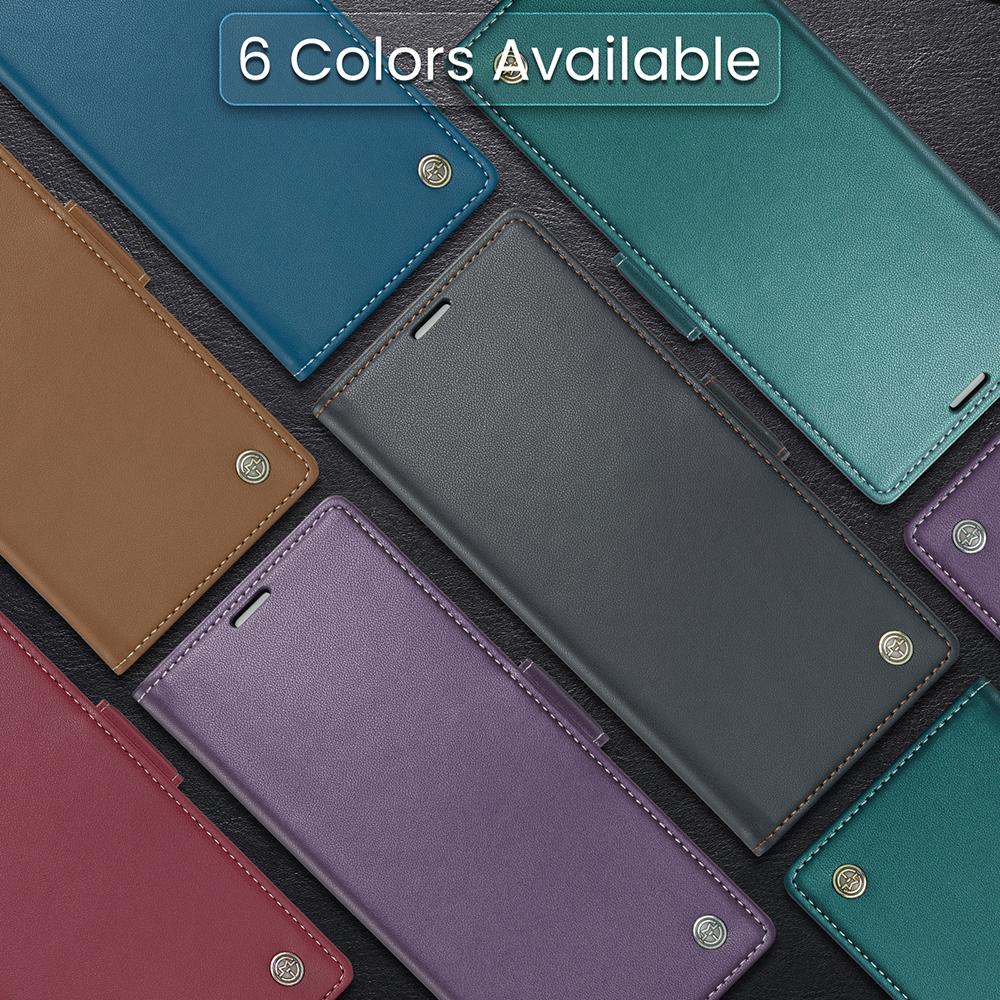 For iPhone 16 15 14 13 12 Pro Max Phone Case, Luxury Leather Wallet Card Bag Shockproof Kickstand Business Magnetic Full Cover