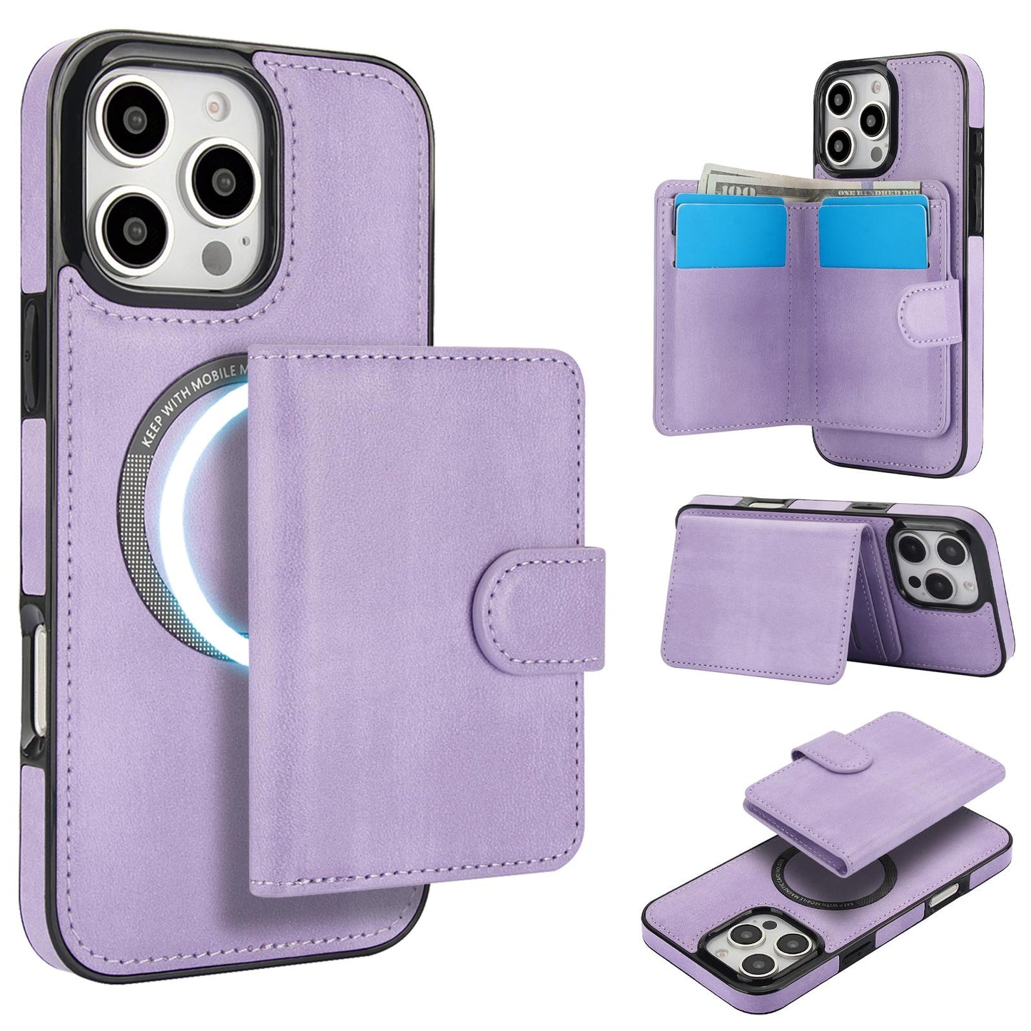 Business Wallet Solt Phone Case For iPhone 16 15 14 13 12 Plus Pro Max Wallet Card Holder Shockproof Slim Flip Cover