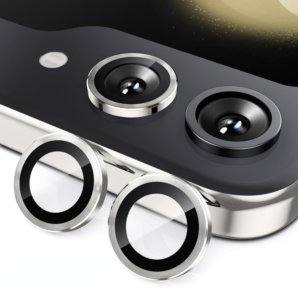 Metal Camera Lens Protector For Samsung Galaxy Z Flip 5 Anti Scratch 9H Tempered Glass With Metal Ring Lens Cover For Galaxy Z Flip5
