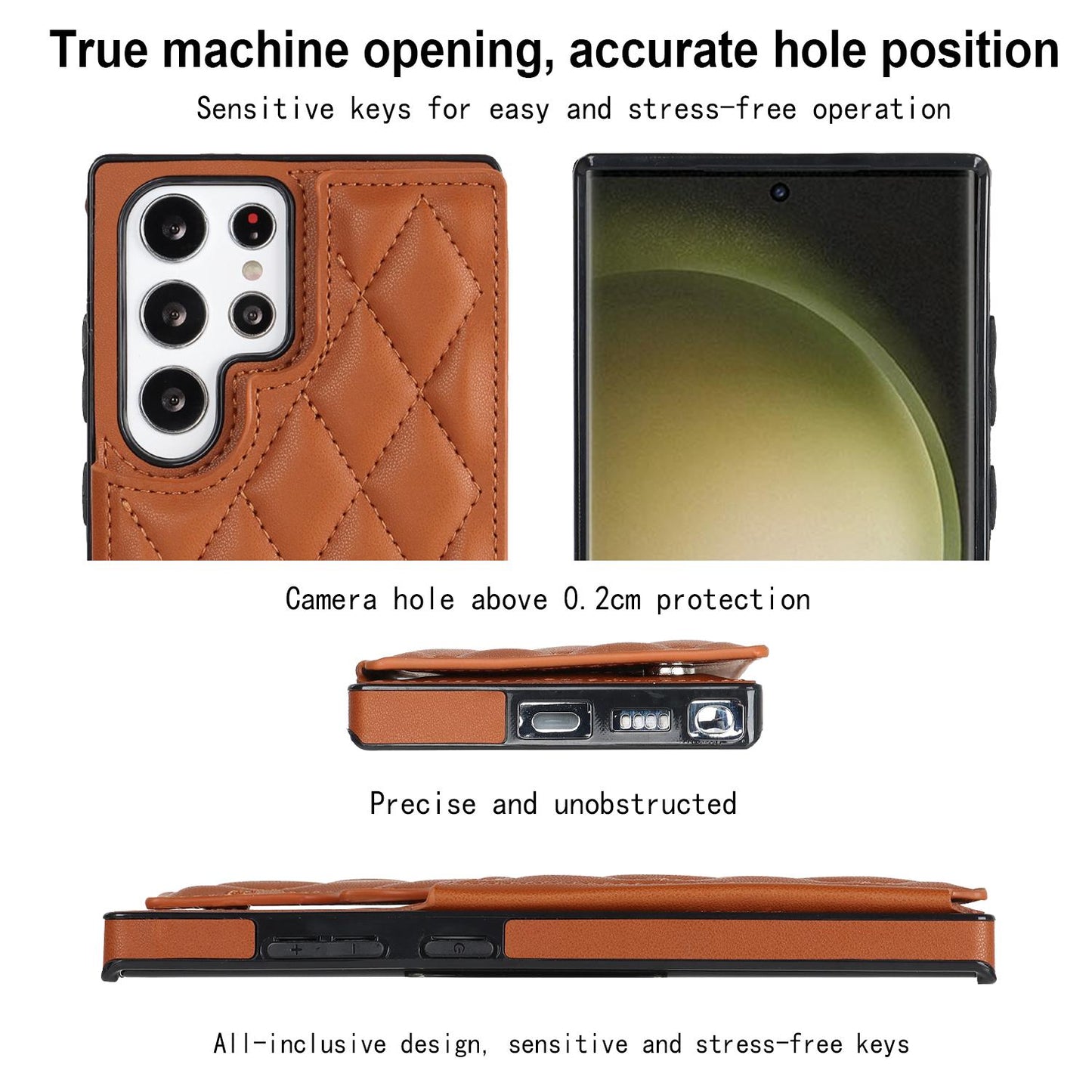 Rhombic Grid Pattern Leather Cover For Samsung Galaxy S20 S21 FE S23 S22 Plus Note 20 Ultra Card Slots Holder Purse Phone Case