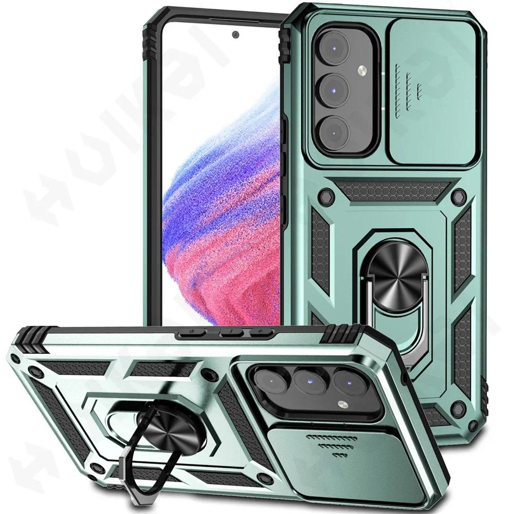 Heavy Duty Protection Magnetic Kickstand Case For Samsung Galaxy A54 A34  A14 S23 S22 S21 Ultra Plus FE Kickstand with Camera Protection Rugged Military-Grade Drop Cover