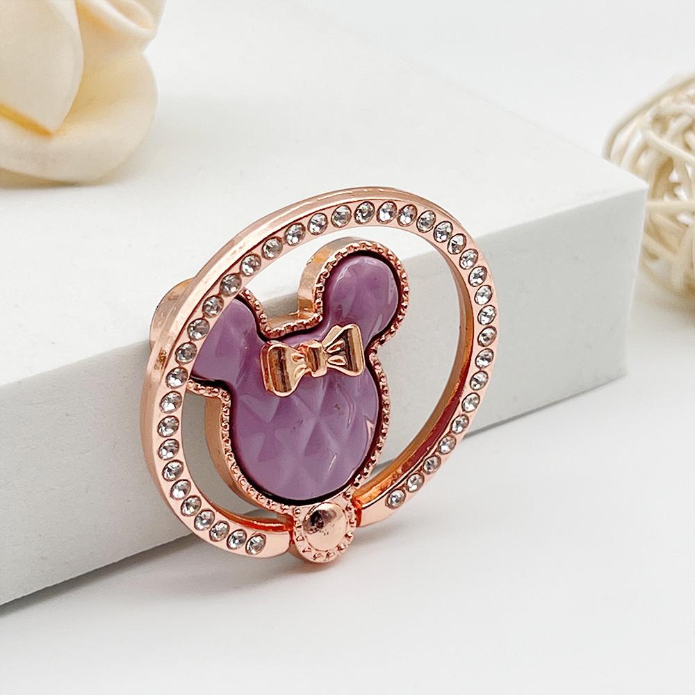 Phone Case Mouse Head Plating Bear Teddy Ring Small Phone Stands