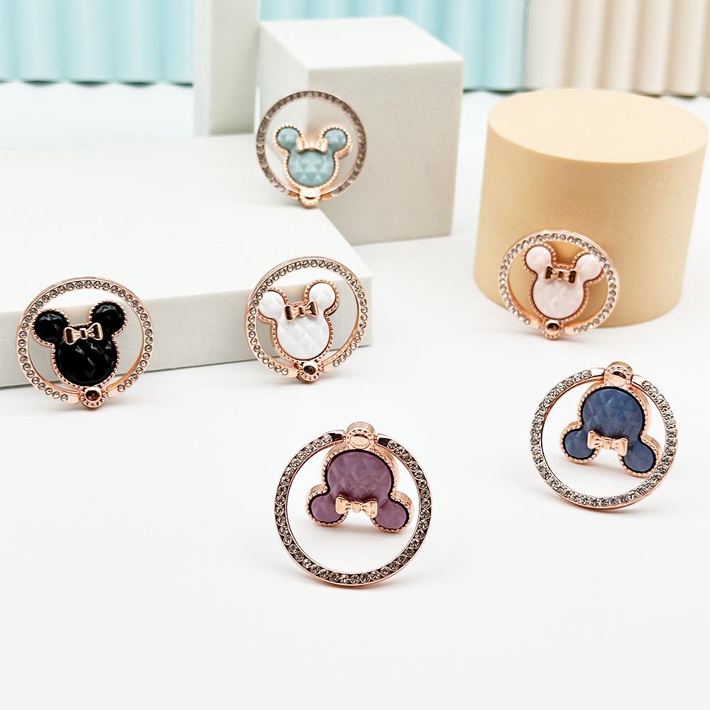 Phone Case Mouse Head Plating Bear Teddy Ring Small Phone Stands