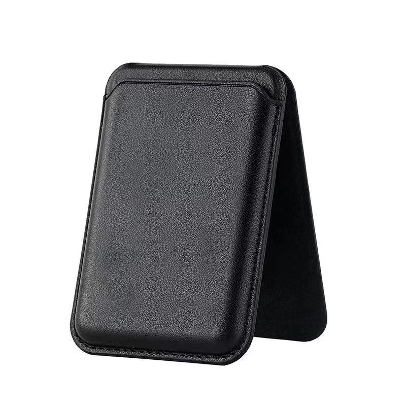 Magnetic Folding Wallet Card Holder Kickstand Leather Case for Magsafe iPhone 16 15 14 13 Pro Max 12 Mini Plus Magnetic Stand Cover