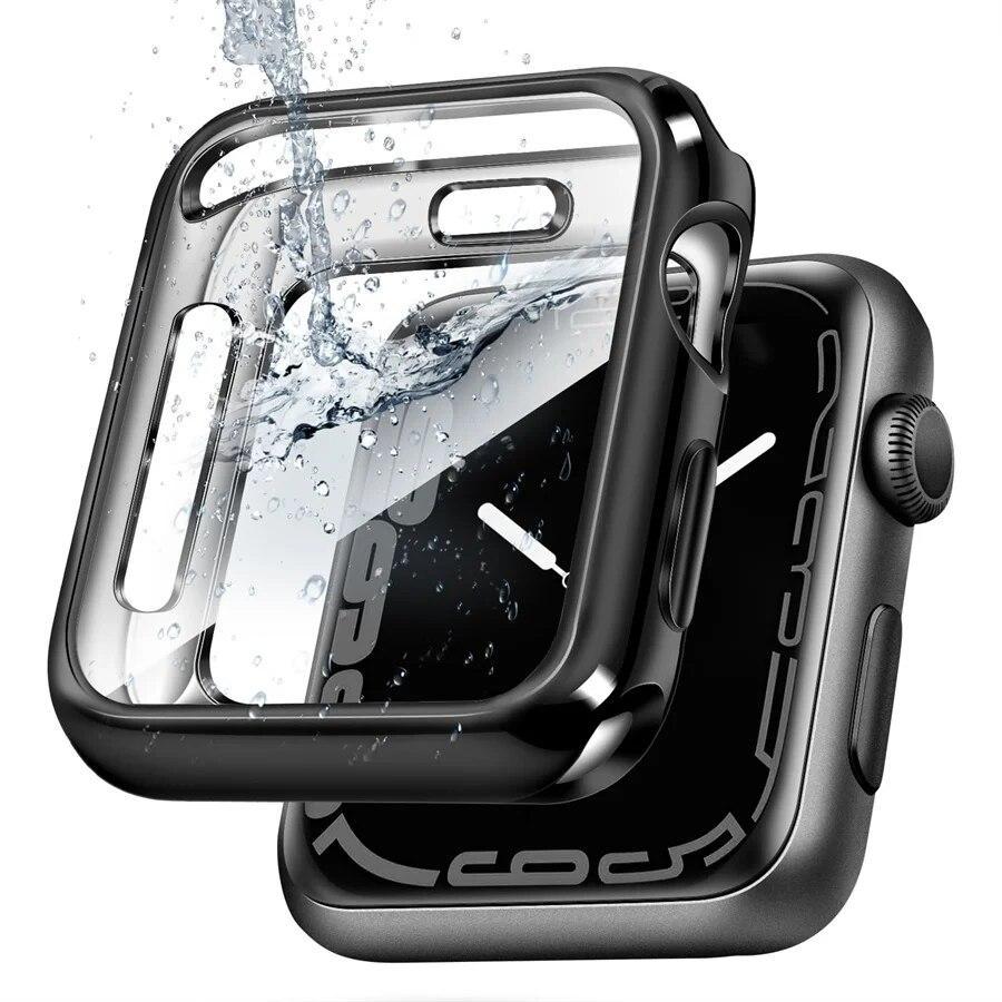 TPU Cover for apple watch case series 9 8 7 6 5 4 3 SE 41mm 45mm 42-44mm-40mm screen protector Accessories for apple watch band