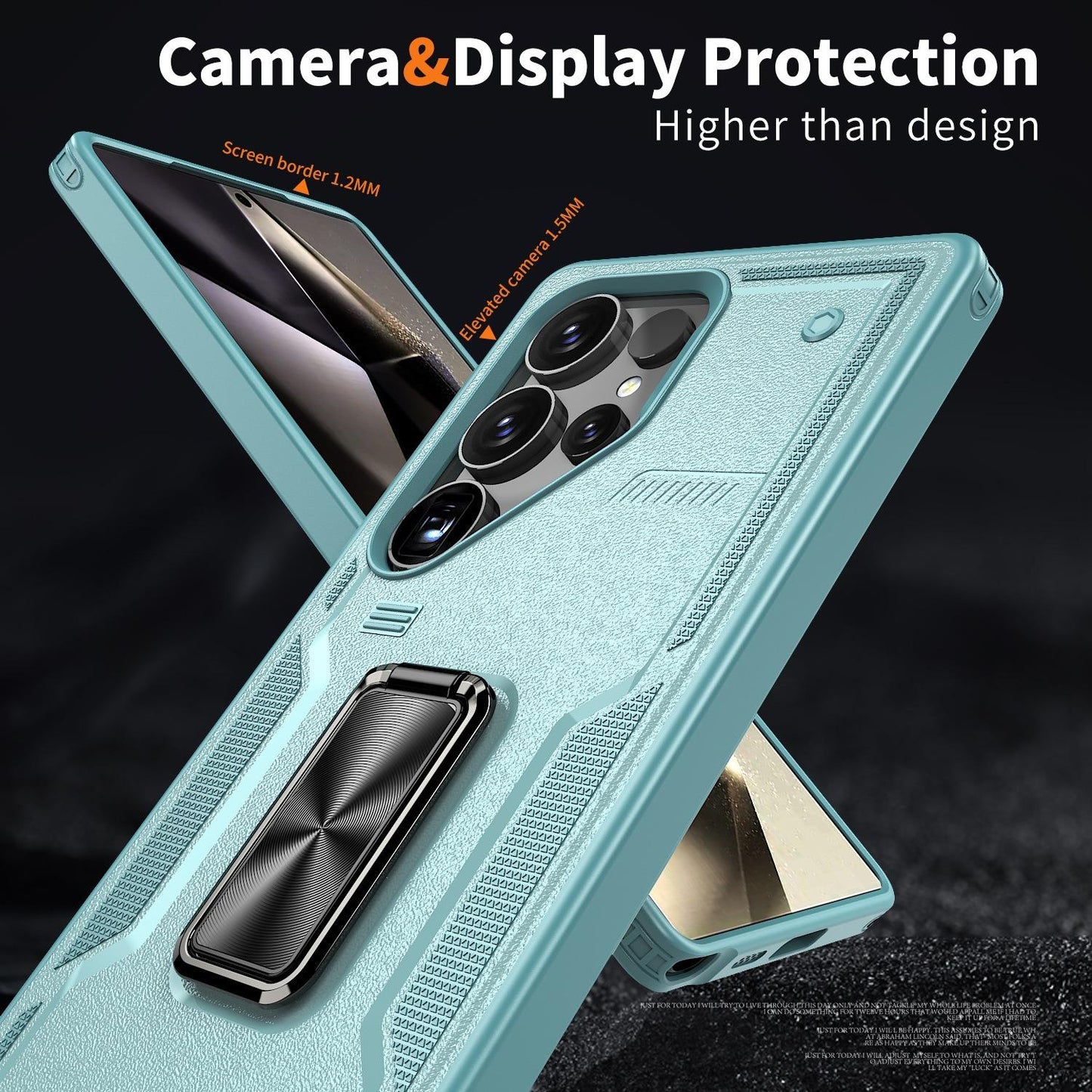 Anti-Dust Anti-Fall Heavy Duty Protection Shockproof Phone Case With Kickstand for Samsung S25Ultra S24 S23FE S23 S22 S21 A06 A05 A16 A15 A25 A35 A55 Bumper Matte Hard Full Cover