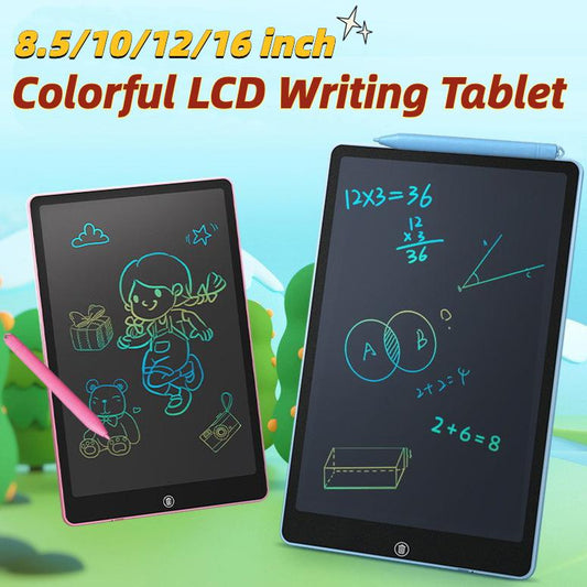 8.5/10/12/16 Inch Multi Color LCD Drawing Tablet Writing Pad for Children's Painting Tools Electronics Kids Writing Board Educational Learning Tablet
