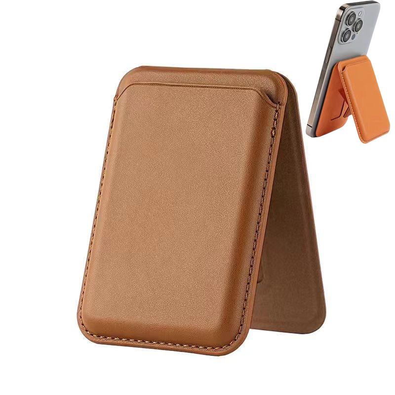 Magnetic Folding Wallet Card Holder Kickstand Leather Case for Magsafe iPhone 16 15 14 13 Pro Max 12 Mini Plus Magnetic Stand Cover