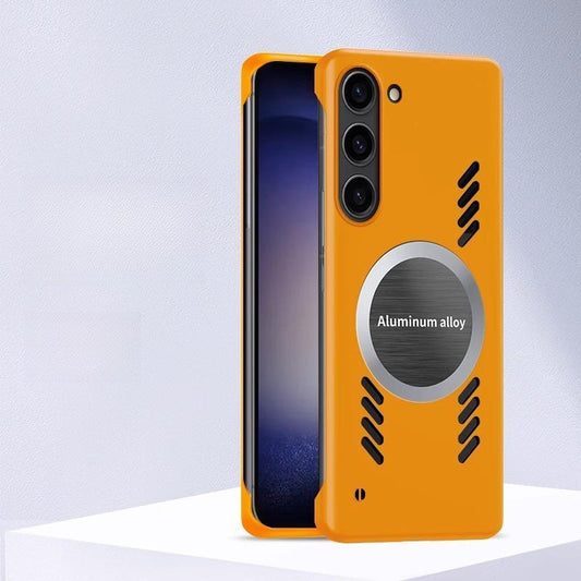 For Samsung S25Ultra S25 S24 S23 S22 S21 Plus Ultra Phone Case, Matte Cooling Magnetic PC Frameless Ultra Slim, Full Camera Cover Protection Hard Cover