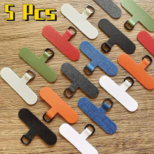 5 Stücke T-förmigen Lanyard Befestigungs Clip für Telefon Fall Universal Dichtung Anti-verloren Karte