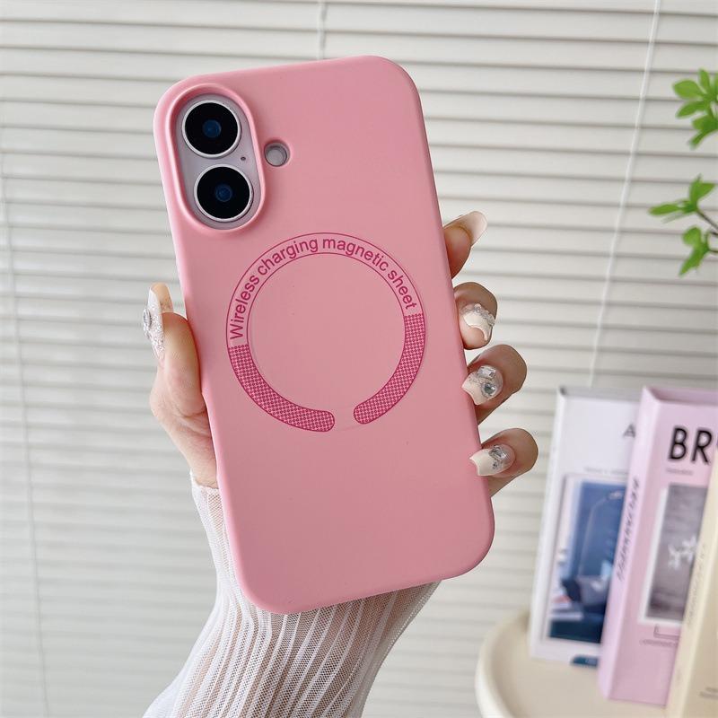 Matte Magnetic Silicone Slim Phone Case For iPhone 16ProMax 15 14 13 12 Skin Feel Shockproof Soft Full Cover