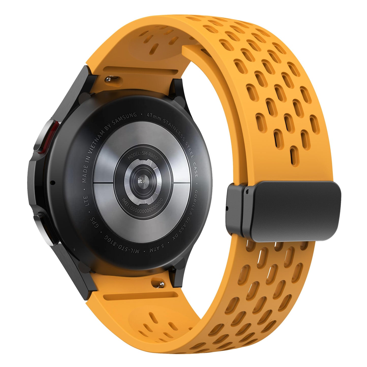 Silicone Strap for Samsung Galaxy Watch 6 5 4 40mm 44mm 5Pro 45mm Magnetic Buckle Band 6 Classic 43mm 47mm No Gaps Bracelet 42mm