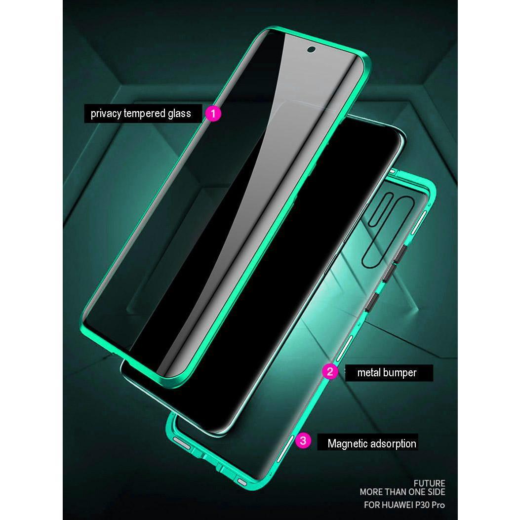 Anti Spy Privacy Magnetic Double Sided Full Cover Glass Case For Samsung Galaxy S24 S24Plus S24Ultra S23 S23Plus S23Ultra S22 S21 Anti Peeping Metal Bumper Cover