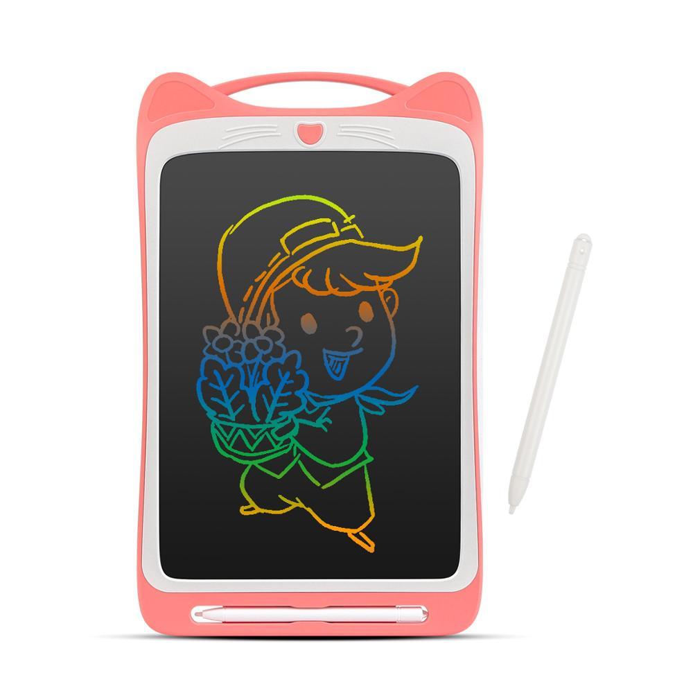 9/12 Inch Colorful Display LCD Writing Tablet Cat Digital Drawing Tablet with Lock key Portable Electronic Handwriting pads Children's Painting Tools Writing Board Kids Educational Learning Pad