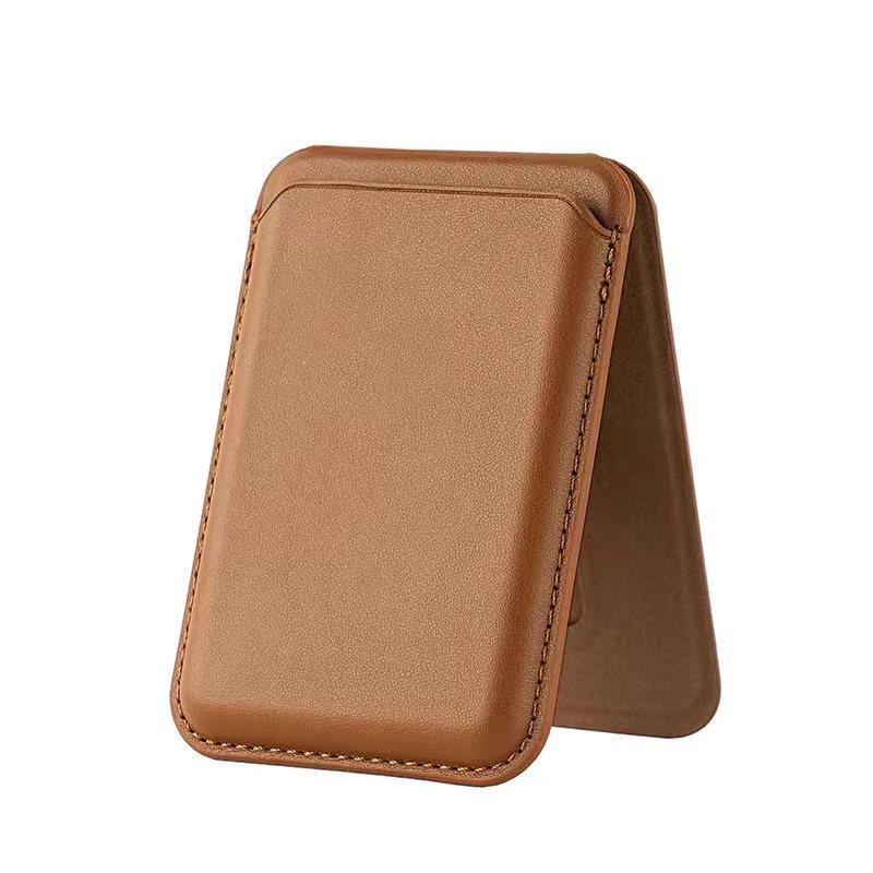 Magnetic Folding Wallet Card Holder Kickstand Leather Case for Magsafe iPhone 16 15 14 13 Pro Max 12 Mini Plus Magnetic Stand Cover