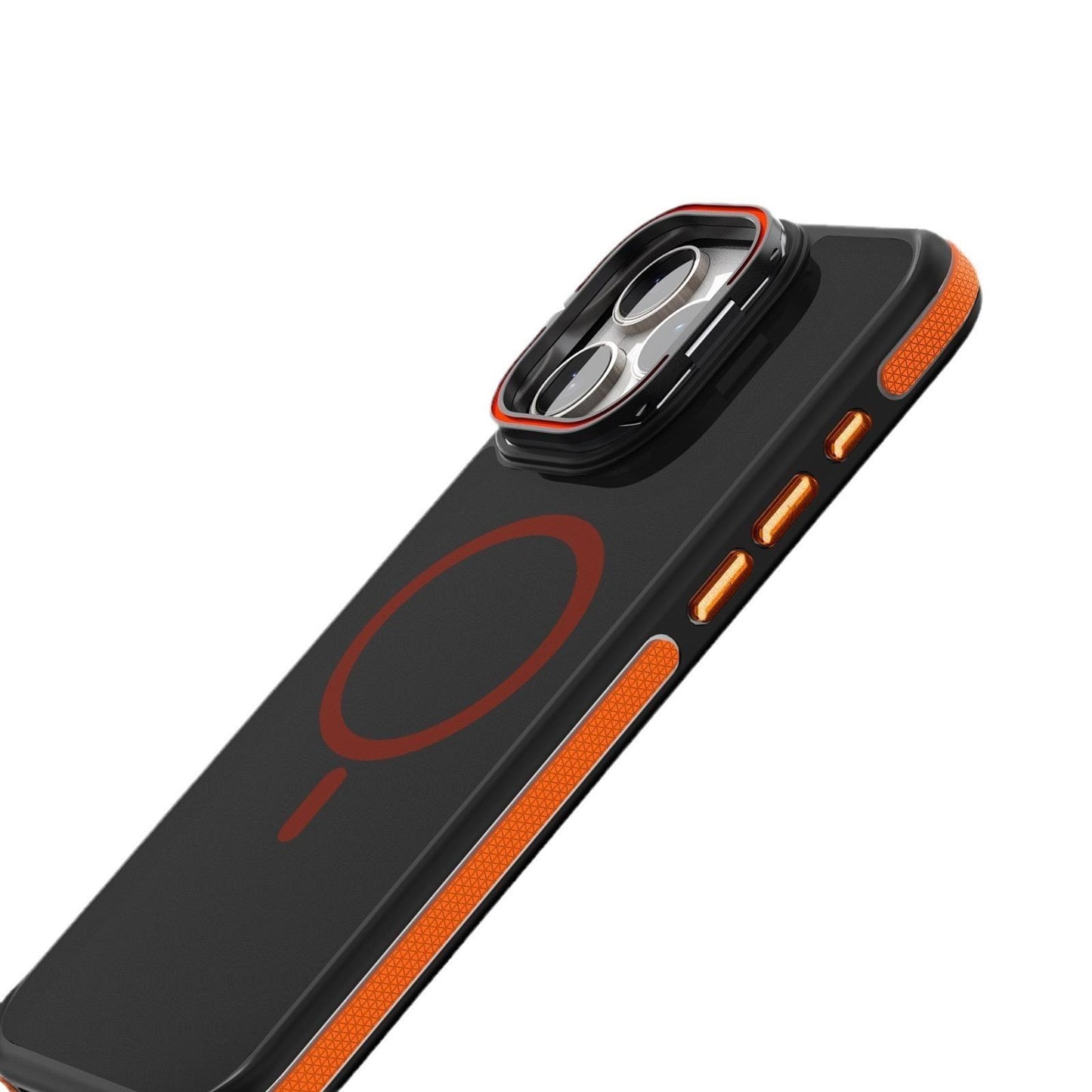 For iPhone 16 15 14 13 12 Pro Max Phone Case, Premium Matte Strong Magnetic Metal Camera Kickstand Acrylic Shockproof for Magsafe Anti-Fall Bumper Hard Full Cover