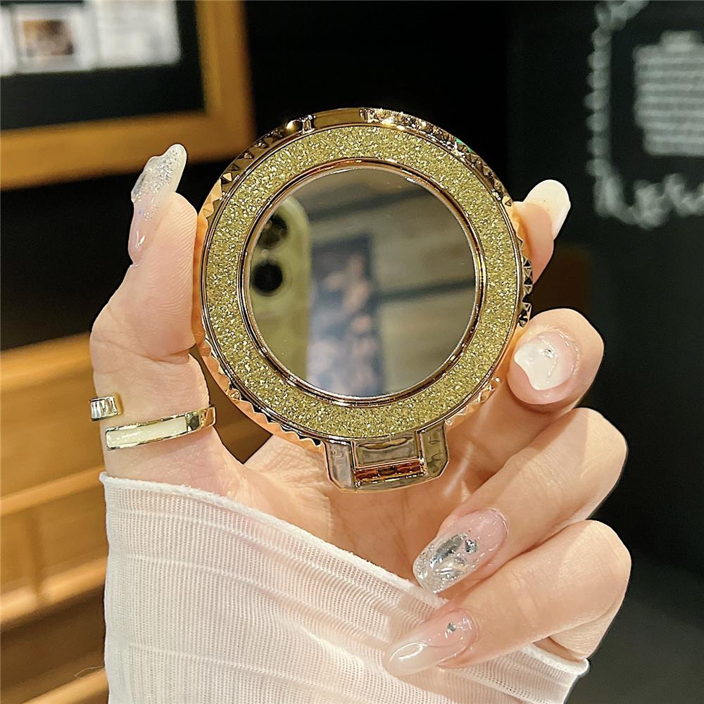 Luxury Glitter Mirror Magnetic Kickstand Grip for Mobile Phone Back Sticker Socket Bracket For Magsafe