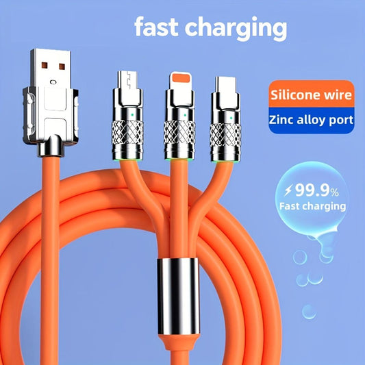120W Super-Fast USB-C Charging Cable - Lighting Quick for IPhone & More - Durable, Universal, Full-Speed Performance