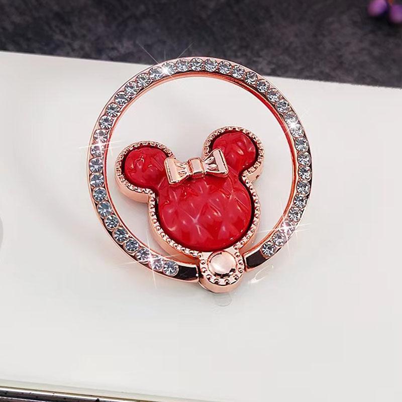 Decoration Fashion Metal Encrusted Diamond Kickstand 360° Rotating Multi-functional Mobile Phone Holder