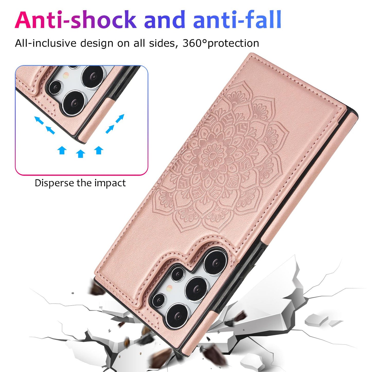 Flip Leather Phone Case for Samsung Galaxy S23 FE S24 Ultra S22 S21 Plus A15 A14 A54 A13 A33 A53 4G 5G Wallet With Card Holder Cover