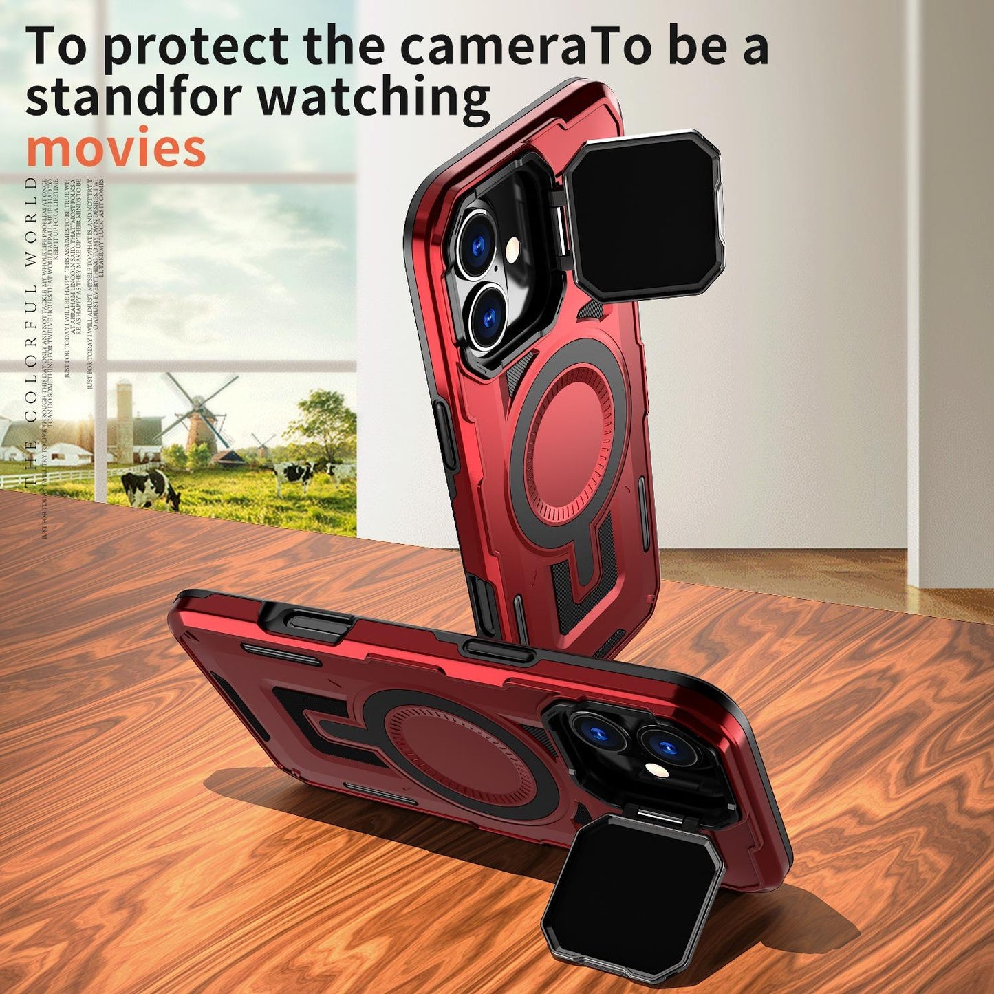 Anti-Dust Matte Anti-Fall Heavy Duty Protection Shockproof Strong Magnetic Phone Case With Camera Kickstand for iPhone 16ProMax 16 15 14 13 12 11 XR Bumper Hard Full Cover