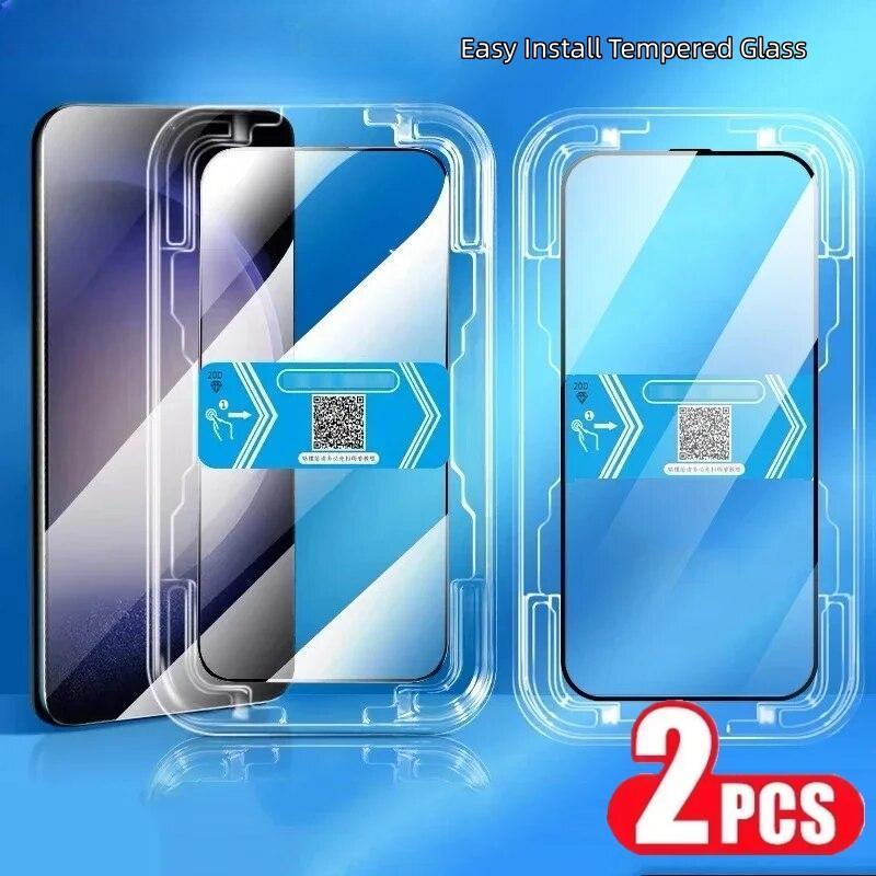 2pcs HD Install Tool Accessories Glass Tempered Film For Motorola MOTO G55 G54 G53 G84 G64 G35 G45 Screen Protector