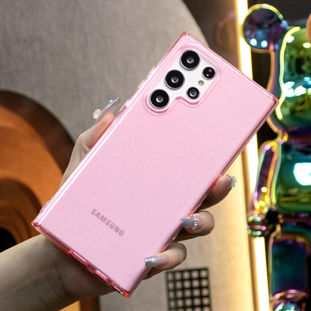 Design For Samsung  A13 A14 A15 A23 A34 A52 A53 A54 A55 A05 A05s 4G 5G Plus FE Ultra Case Glitter, Sparkle Cute Girly PC Hard Soft TPU Silicone Bumper Women Phone Cases