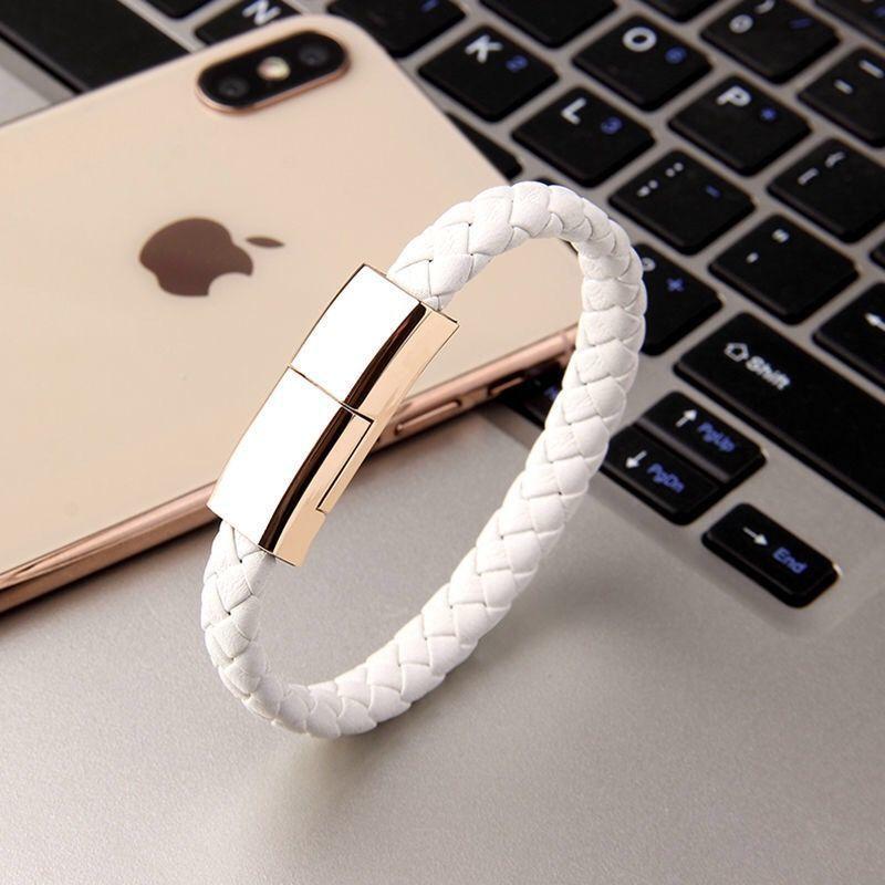 Portable Bracelet Fast Charging Cable Suitable for iPhone 11 12 13 14 Pro Max Samsung Huawei Xiaomi USB Micro Type-c Data Line