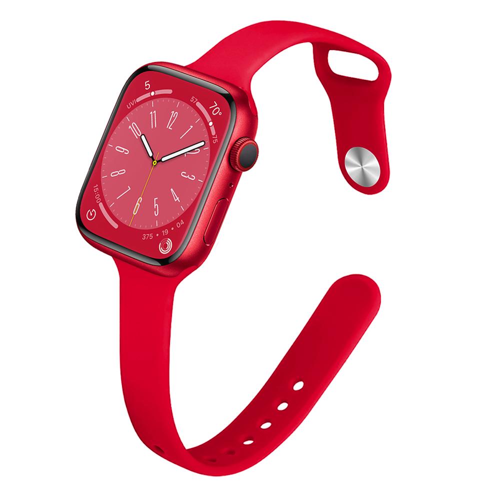 Silicone Sport Strap For Apple Watch Band 44mm 40mm 45mm 49mm 41mm 38mm bracelet iwatch series 9 7 6 5 4 se 8 ultra 2