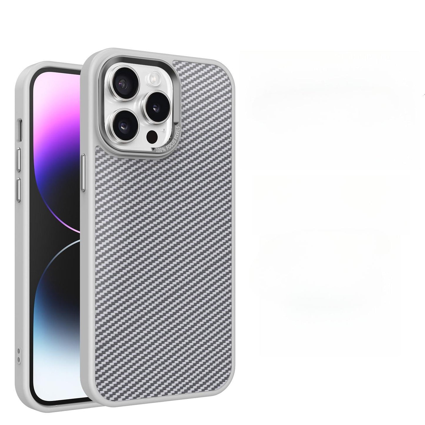 Matte PC Carbon Fiber Pattern Strong Magnetic Len Protection Hardware Shockproof Phone Case For iPhone 16ProMax 15 14 13 12 11 Skin Feel Hard Full Cover