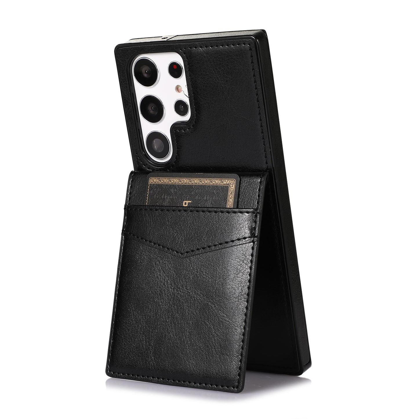 Flip Leather Card Holder Wallet Case For Samsung Galaxy S24 S23 S22 S21 S20 Plus FE Ultra Stand Cover