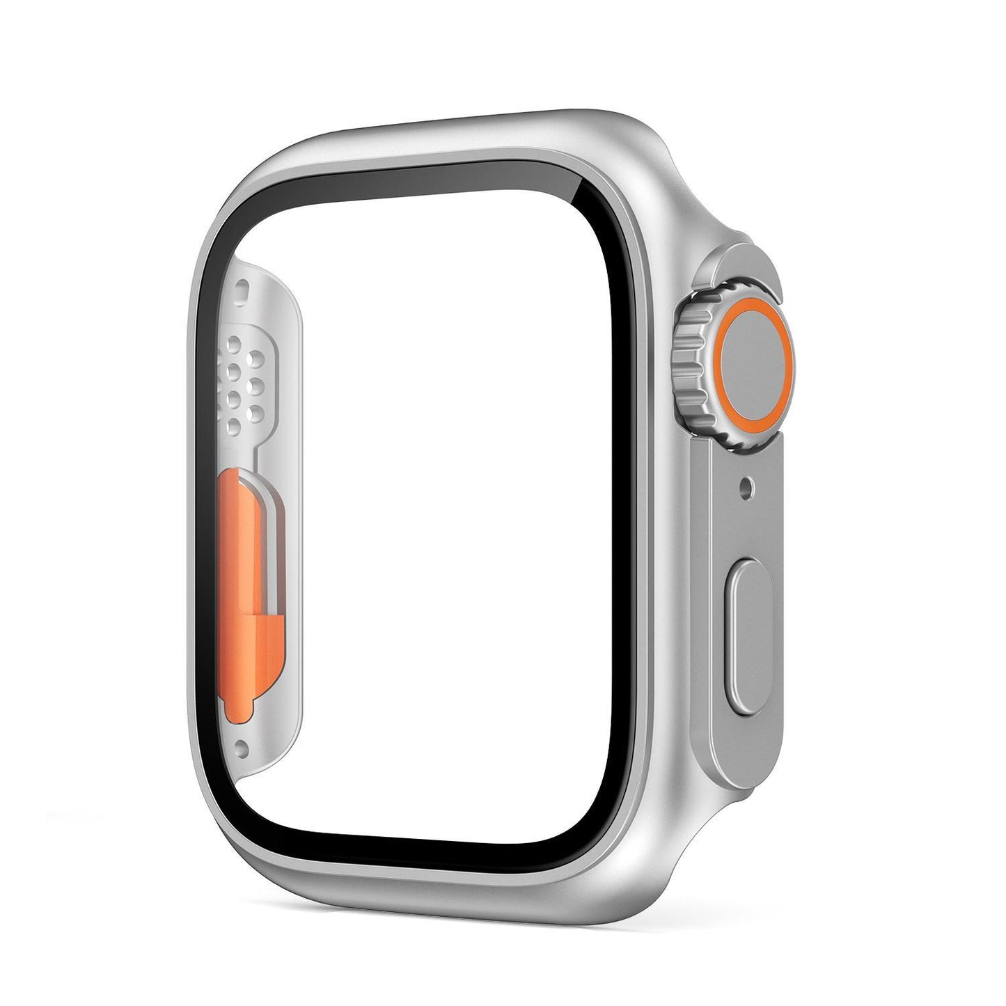PC Firm Cover for Apple Watch Case 45mm 41mm 44mm 40mm 42mm 38mm Glass Appearance Upgrade ultra iWatch Series 9 8 7 SE SE2 6 5 4