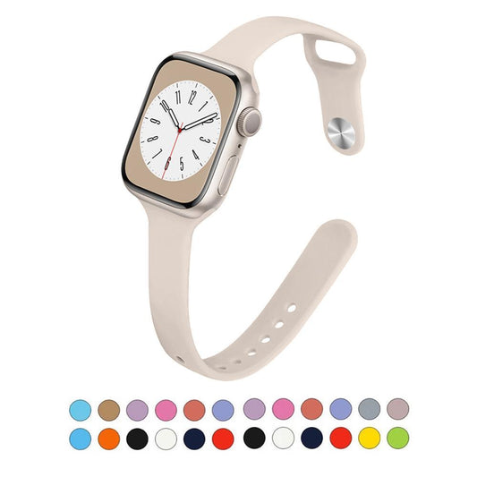 Silicone Sport Strap For Apple Watch Band 44mm 40mm 45mm 49mm 41mm 38mm bracelet iwatch series 9 7 6 5 4 se 8 ultra 2