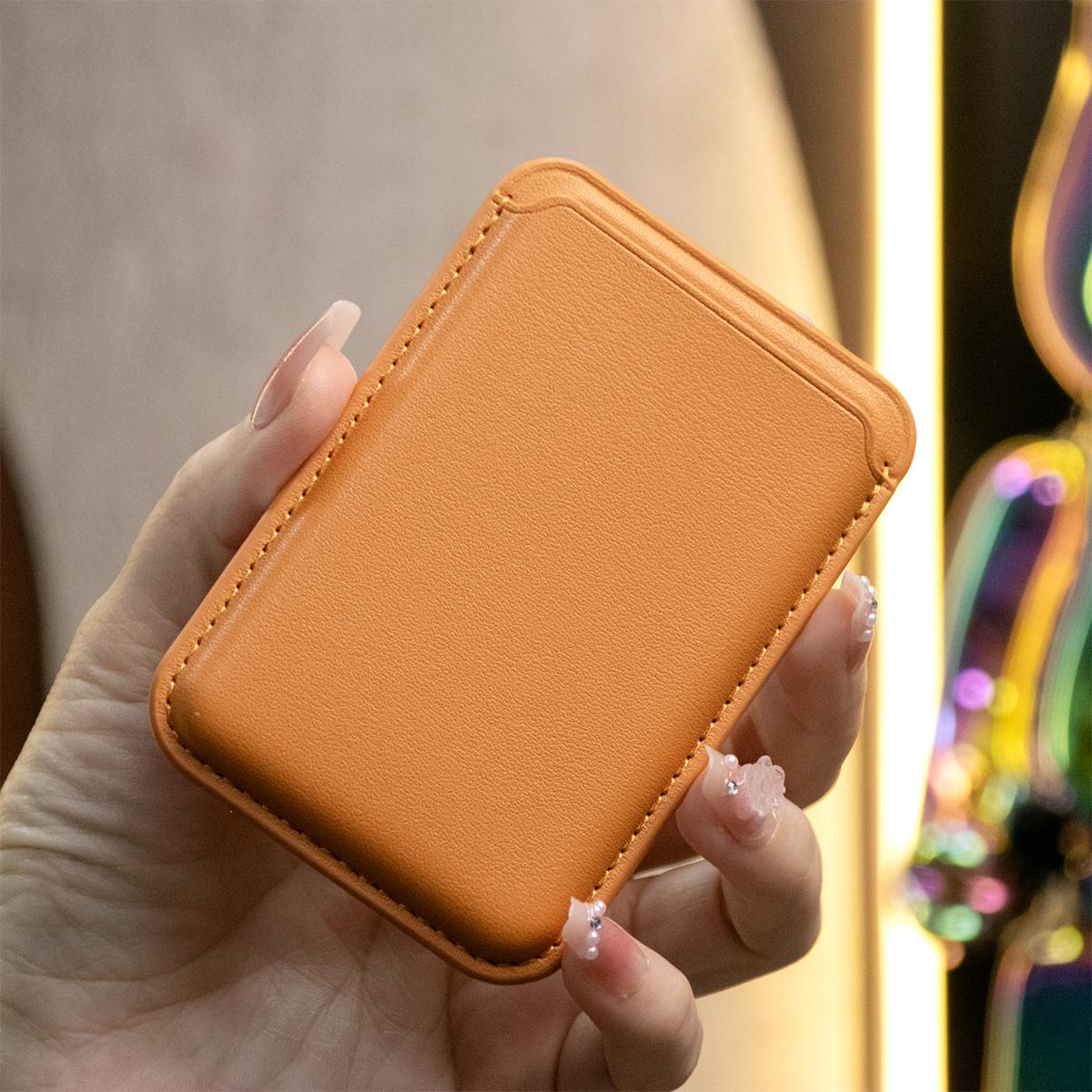 For Magsafe Magnetic Leather Slot Card Holder Wallet Case For iPhone 16 15 14 Pro Max 13 12 For Samsung S24 S23 Ultra Accessories