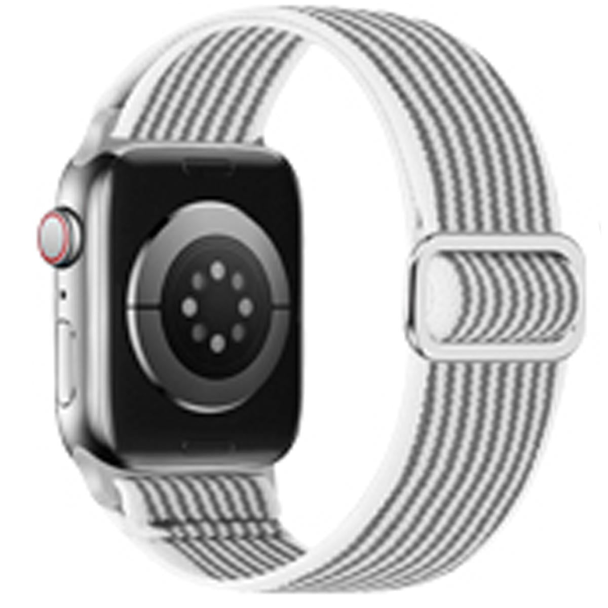 Nylon Woven Elastic Band for Apple Watch 44mm Band 45 42 38 41 Ultra 49mm Link Bracelet for IWatch Series 9 8 7 6 SE 5 4