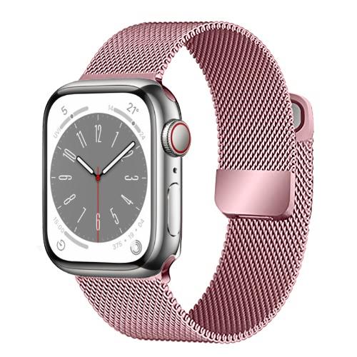 Milanese Loop Band for Apple watch Ultra 8 7 6 5 4 SE 45mm 49mm 44mm 41mm 40mm Metal Magnetic Double Section Strap iWatch 3 42mm