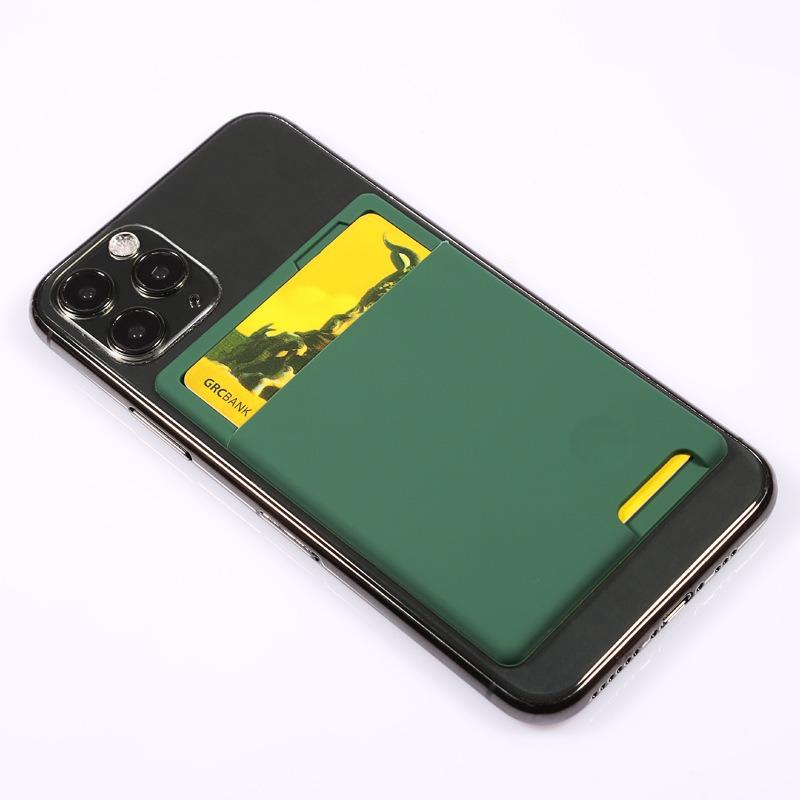 Adhesive Card Bag Slot Card Holder Wallet Case For iPhone 16 15 14 13 12 11 XR X XSMax For Samsung S25 S24 S23 Phone Accessories