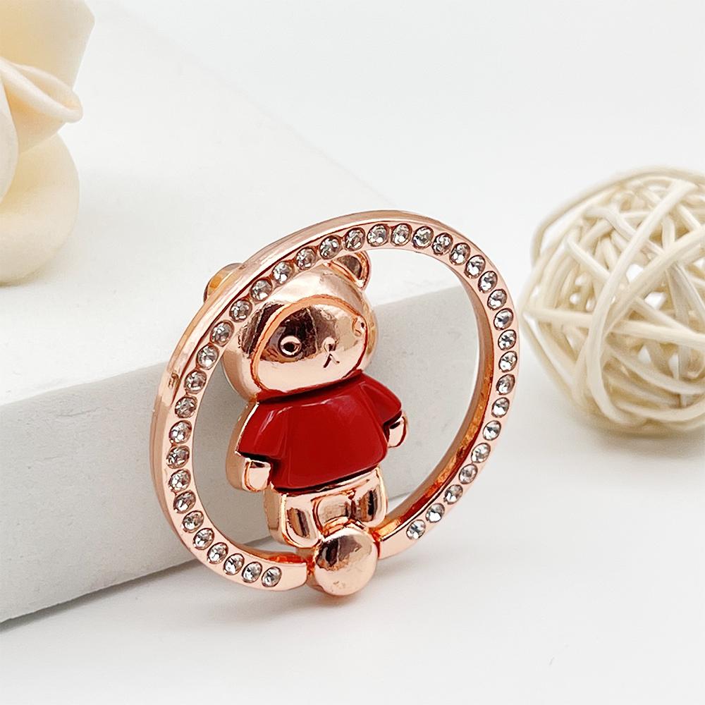 Phone Case Mouse Head Plating Bear Teddy Ring Small Phone Stands
