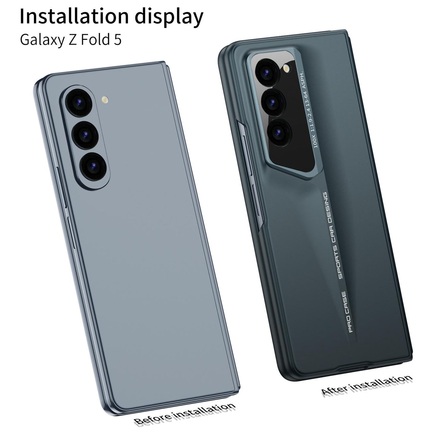 For Samsung Z Fold6 Fold5 Fold4 Fold3 Case, Ultrathin Business Matte Blade Point Case For Men, Luxury Elegant Phone Case Camera Protection Shockproof Hard Cover