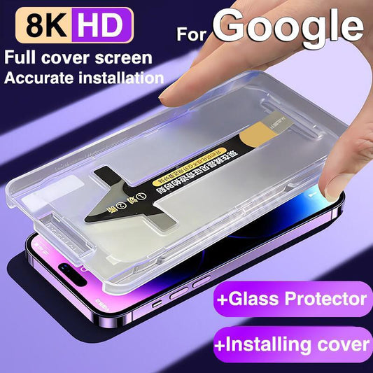 8K HD Privacy Install Tool Tempered Glass For Google Pixel 9ProXL 9Pro 9 8Pro Screen Protector With Alignment Mounting Cover